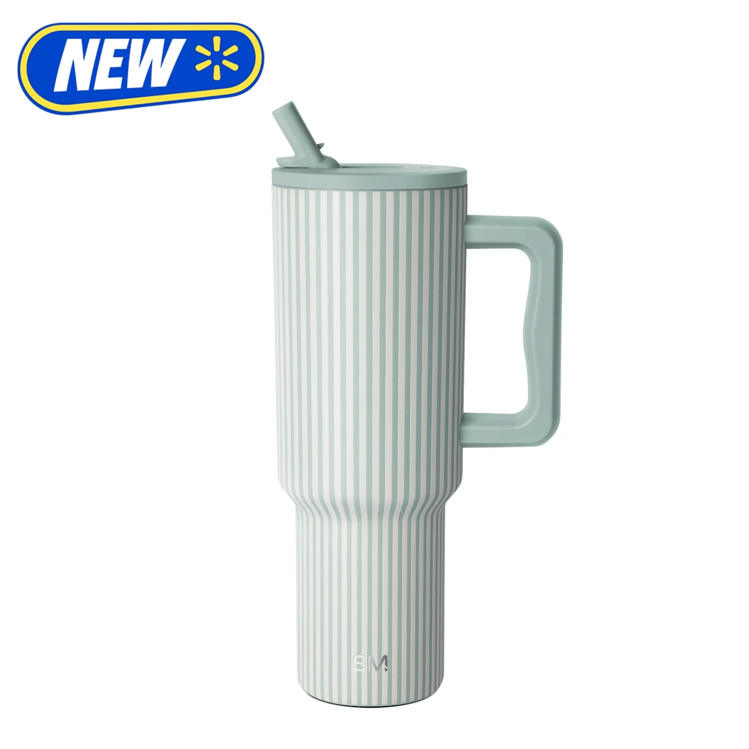 Simple Modern 40 fl oz Insulated Stainless Steel Trek Tumbler with Folding Straw Lid|Mauve Meadow | Walmart (US)