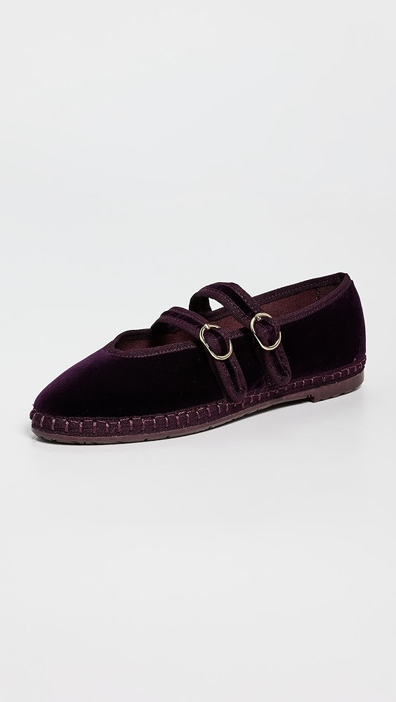 Claire Velvet Mary Jane Flats | Shopbop