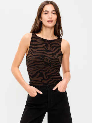 Hug Double-Layer Boatneck Top | Old Navy (CA)