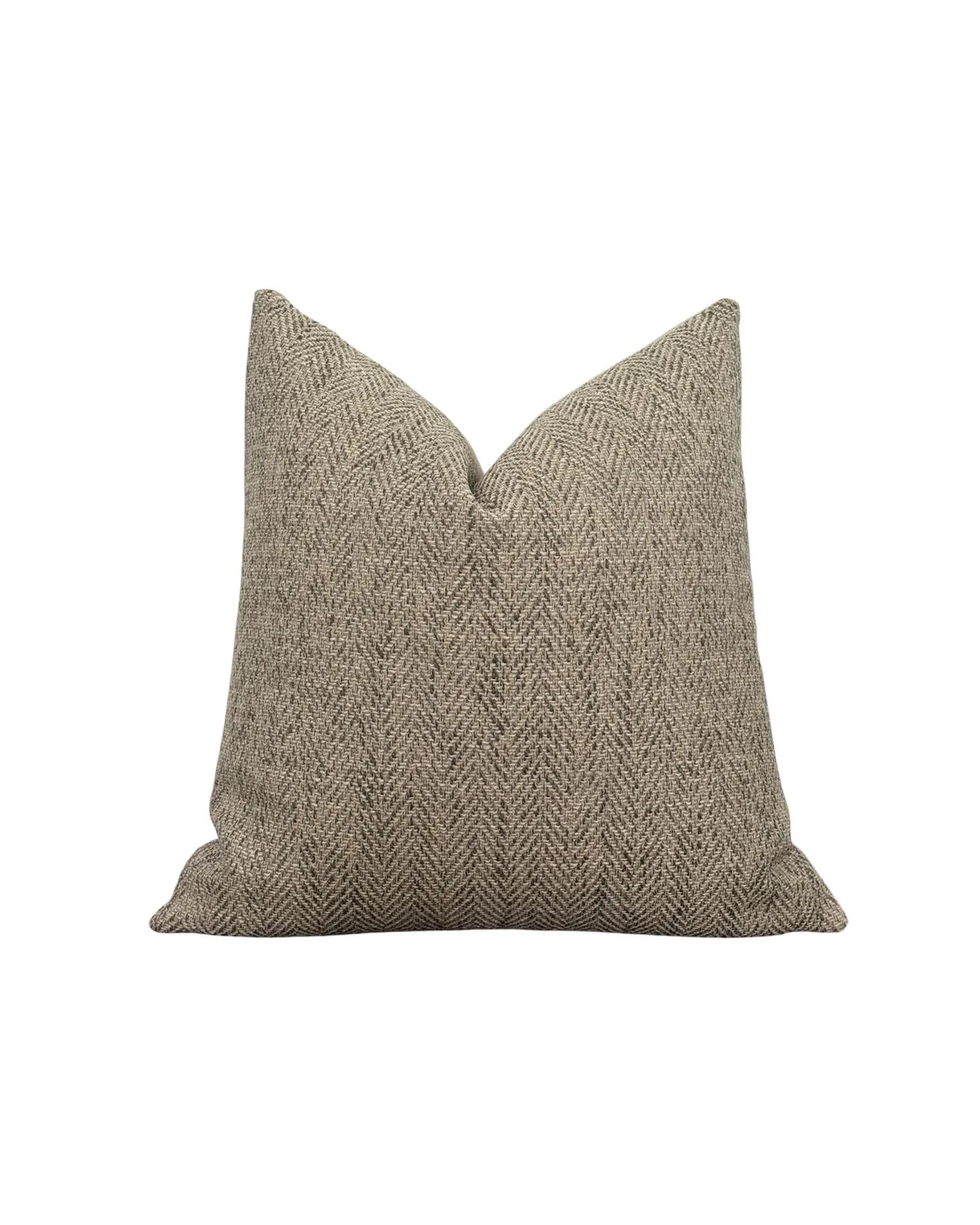 Brown Herringbone Pillow Cover, Neutral Pillow Cover, Modern Farmhouse Pillow, Gray Herringbone P... | Etsy (Global)