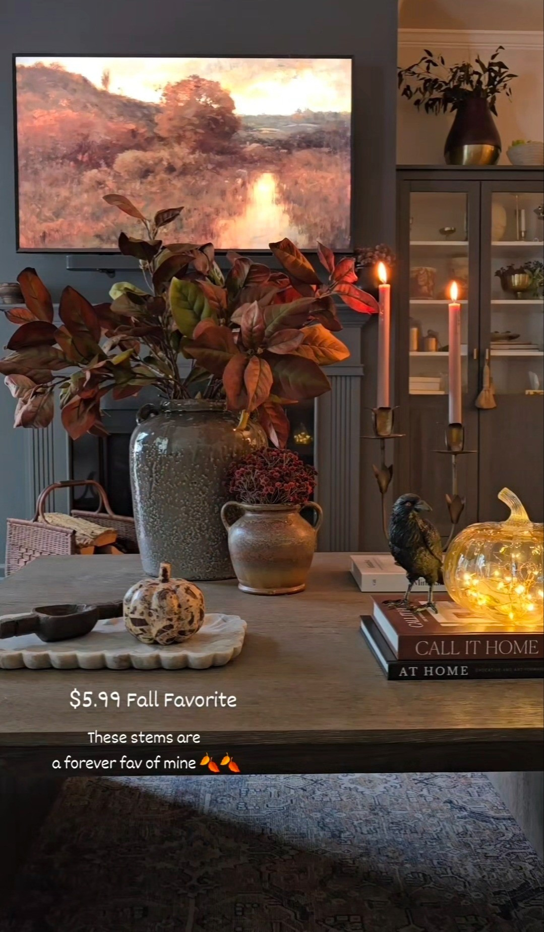 $5.99 Fall stems. I suggest a batch of 5. There's just something about an odd number that works and it's usually 5. 

#LTKSaleAlert #LTKSeasonal #LTKHome