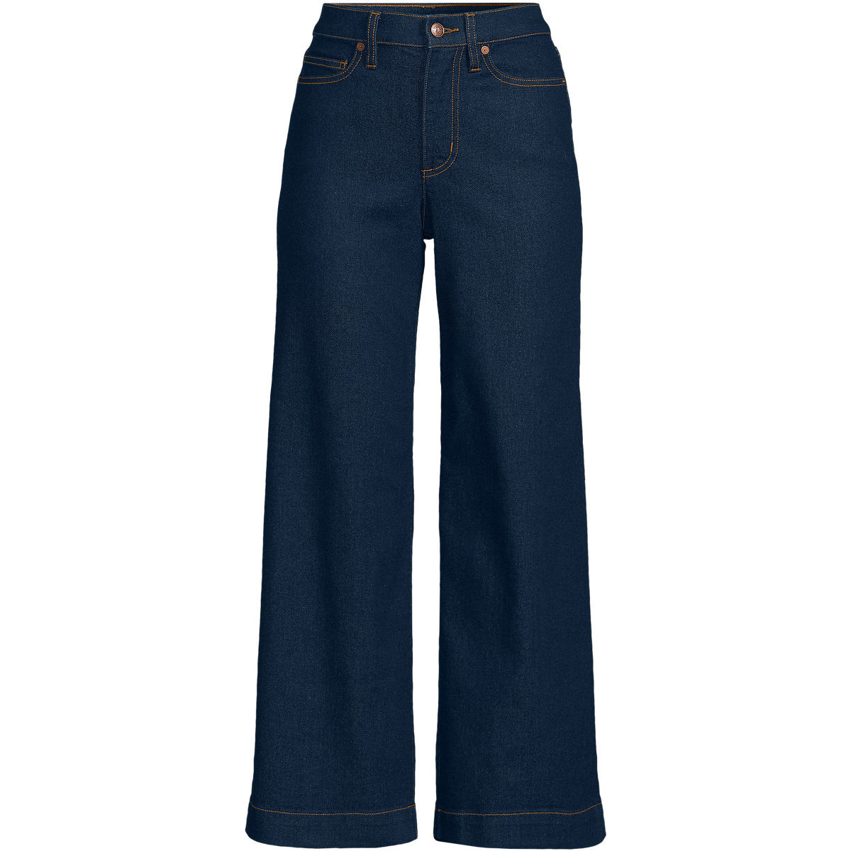 Women's Recover Denim High Rise Wide Leg Crop Jeans | Lands' End (US)