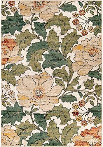 Amazon.com: Simply Southern Cottage Jefferson Floral Area Rug, 6' x 9', Green : Everything Else | Amazon (US)