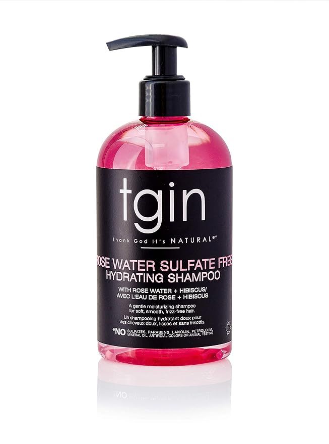 tgin Rose Water Sulfate-Free Hydrating Shampoo for Curls - Waves - Protective Styles - Low Porosi... | Amazon (US)