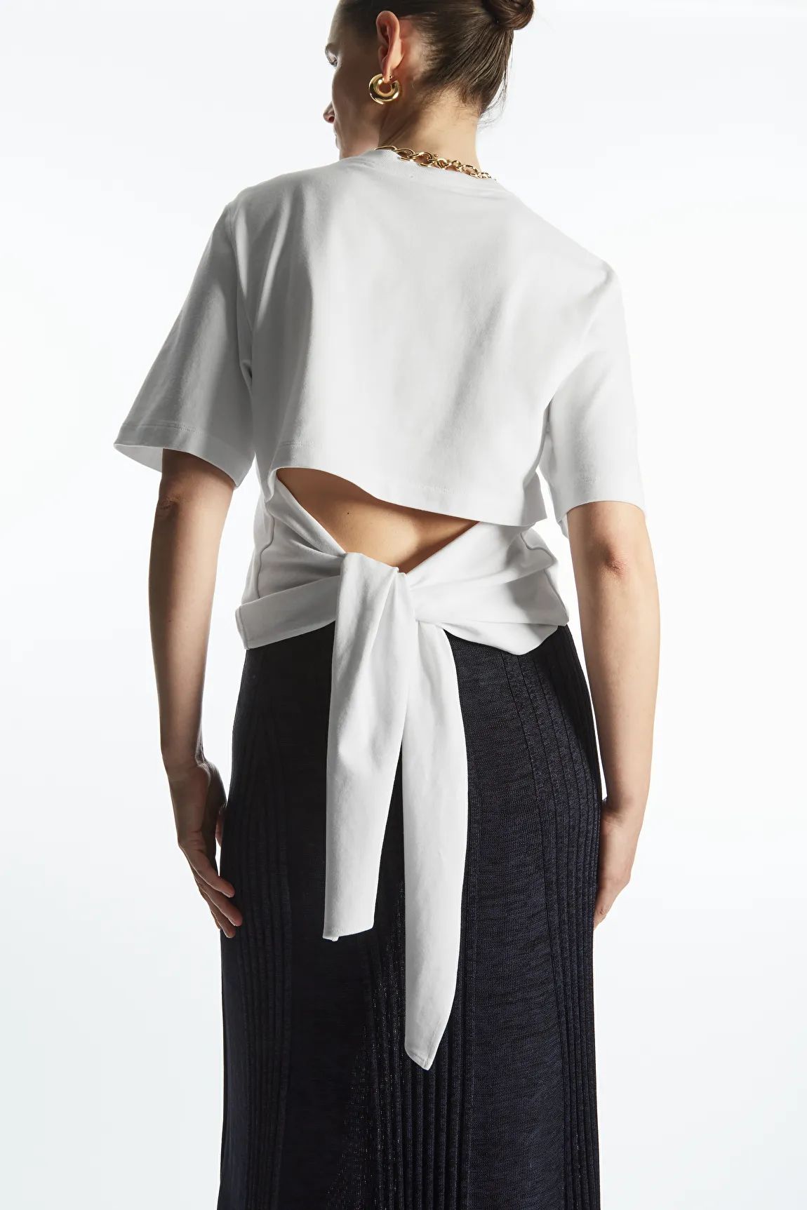 TIE-BACK T-SHIRT - WHITE - Tops - COS | COS (US)