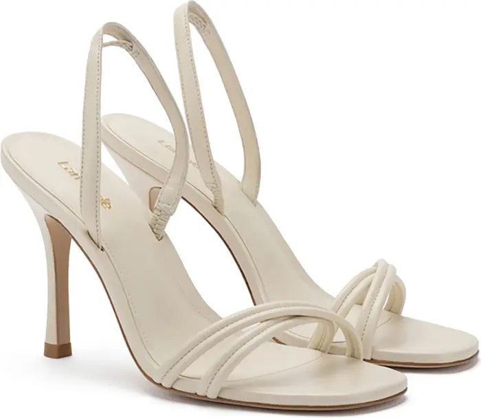 LARROUDE Annie Slingback Stiletto Sandal | White Heels | White Shoes | Spring Outfits 2023 | Nordstrom