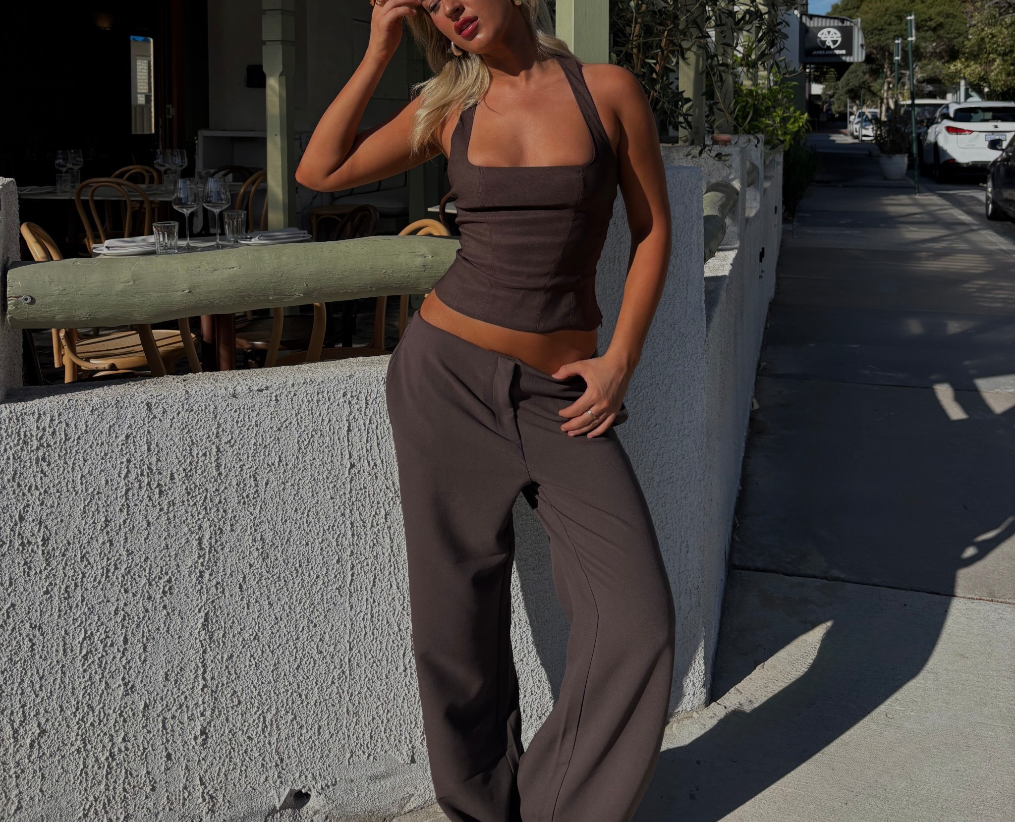 Whole set is Glassons, however I think pants are sold out :( 

Top is on sale though! X

#LTKaustralia