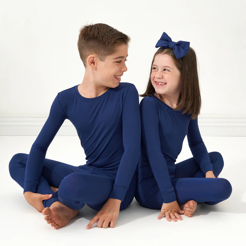 Sapphire Two-Piece Pajama Set | Little Sleepies