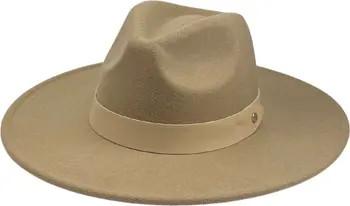 MARCUS ADLER Vegan Leather Trim Felt Fedora | Nordstromrack | Nordstrom Rack