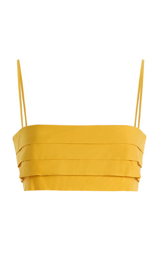 Mokshini Tiered Organic Cotton Crop Top | Moda Operandi (Global)