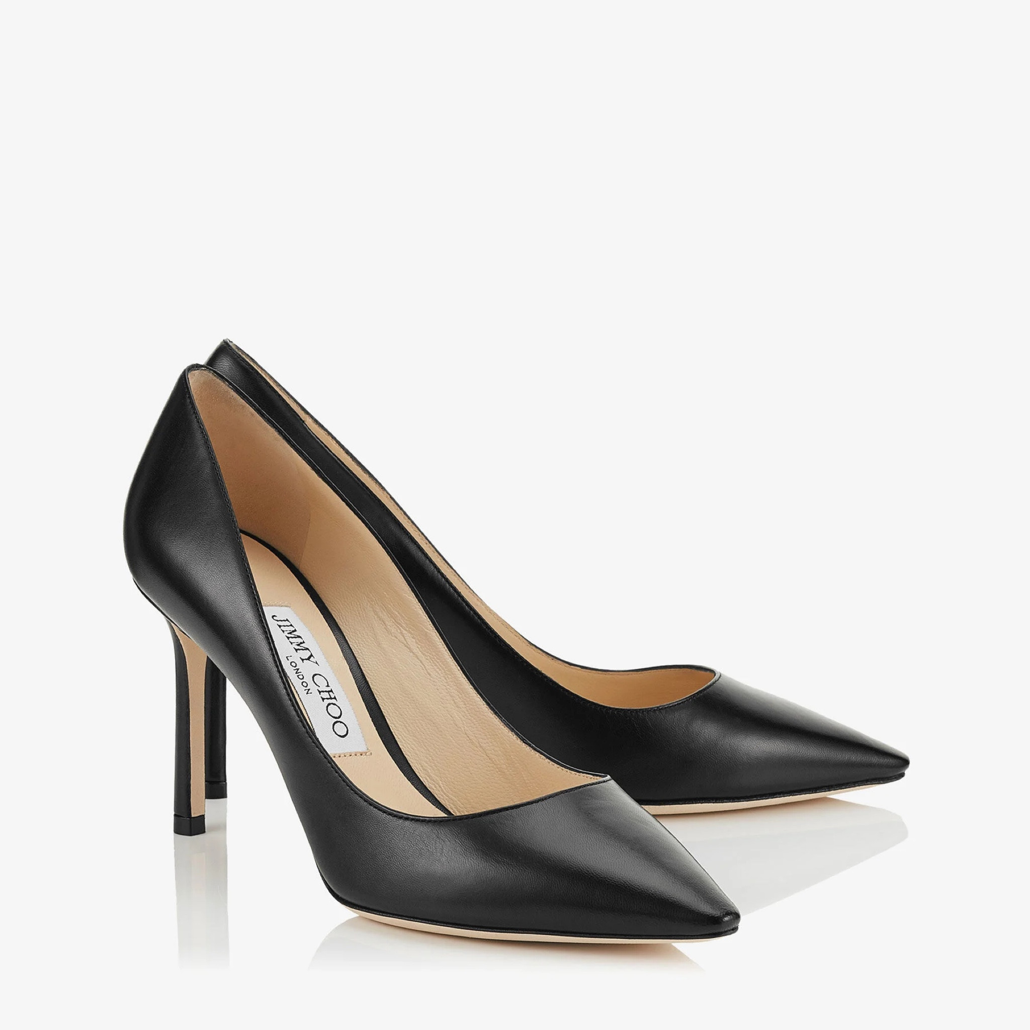 The Romy 85 - the Ultimate Choo!
Mid heel to keep your tootsies comfy (they also come in a higher heel). 
The classic pointy toe pump has been slightly updated with a softer point and a new stiletto heel. Leather lined with a leather sole, they are finished with a black kid leather upper. Made in Italy. Heel height measure 85mm/3.3 inches. 


Kid leather
Mid heel
Leather lined
Leather sole
Heel height measures: 85mm/3.3 inches
Made in Italy


#LTKshoecrush #LTKstyletip