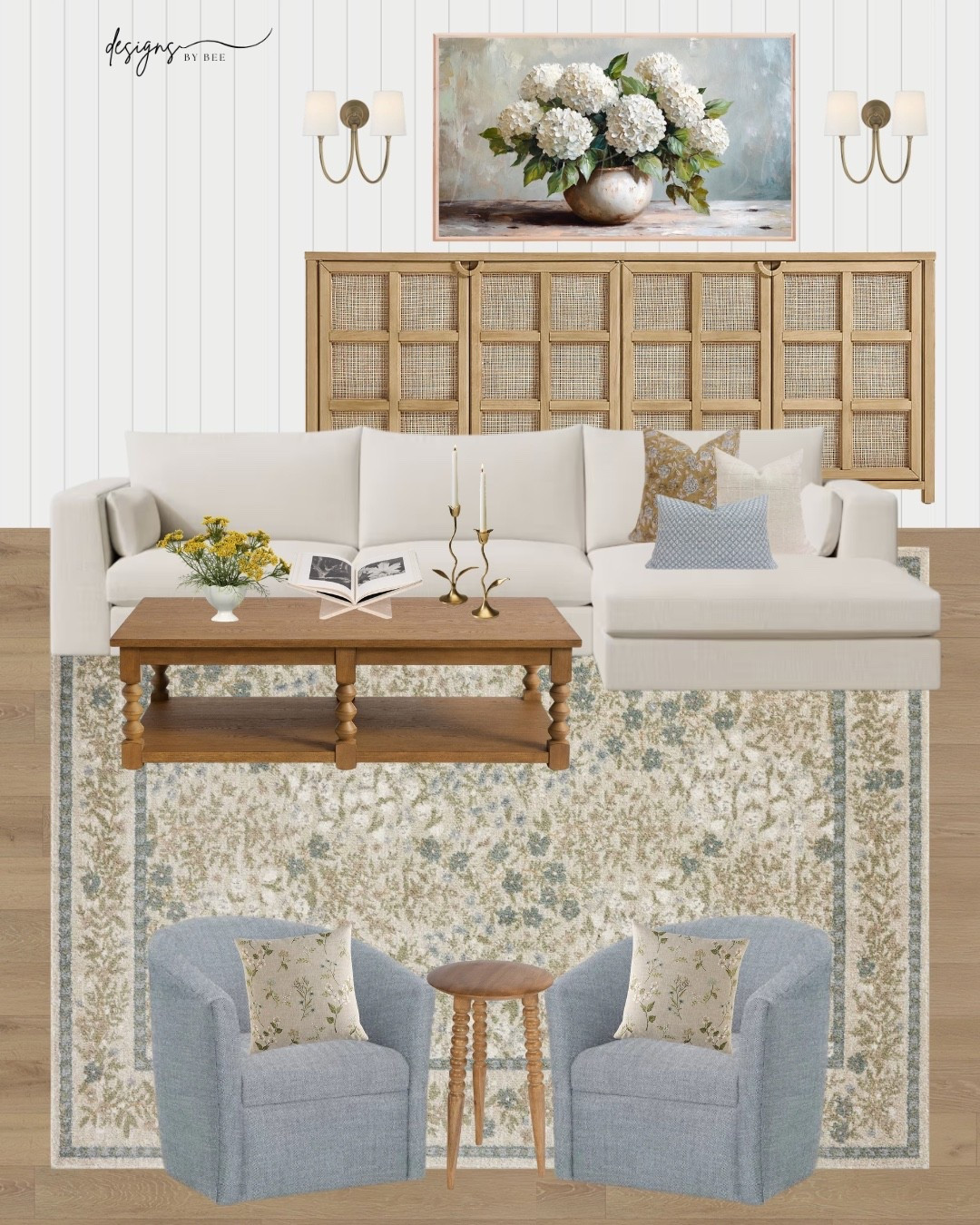 #ModernTraditional #OrganicModern #GrandmillennialStyle #LivingRoomDesign #LightAndAiry #StudioMcGeeStyle #NeutralDecor #InteriorDesignInspo #HomeDecorIdeas #BlueAndWhiteDecor #TraditionalHome #SpringHomeDecor #LTKHome #LTKUnder100 #DesignsByBee