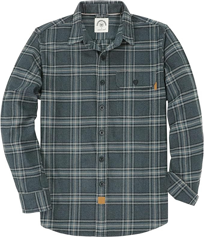 Dubinik®Mens Flannel Shirts Long Sleeve Flannel Shirt for Men Warm Casual Soft Cotton Button Dow... | Amazon (US)