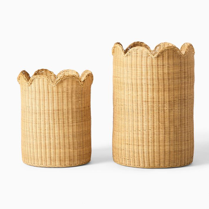 Misha & Puff Rattan Baskets (Set of 2) | West Elm (US)