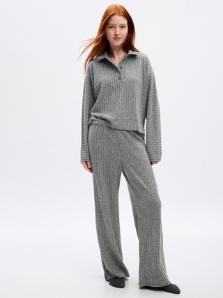 Mid Rise Cozy Rib PJ Pants | Gap (US)