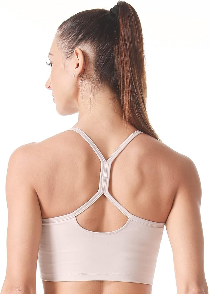 Sunzel Cropped Tank Tops for Women Without Pad Camisole Sports Bra for Yoga Workout | Amazon (US)