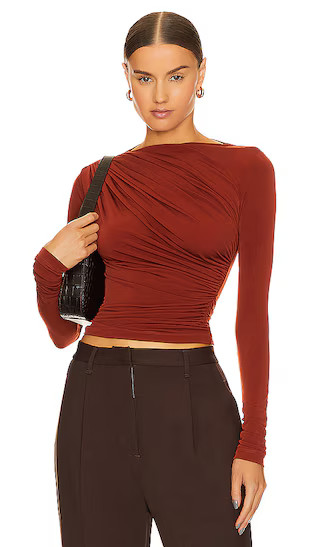 x Marianna Tullah Top in Cognac | Revolve Clothing (Global)