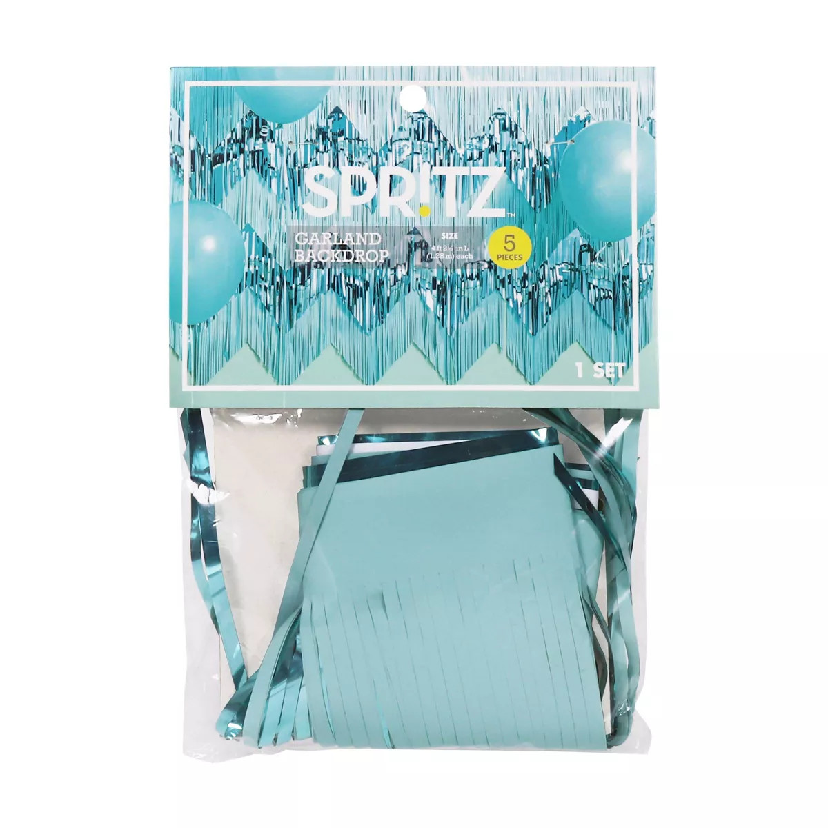 Metallic Mix Fringe Backdrop Décor Blue - Spritz™ | Target