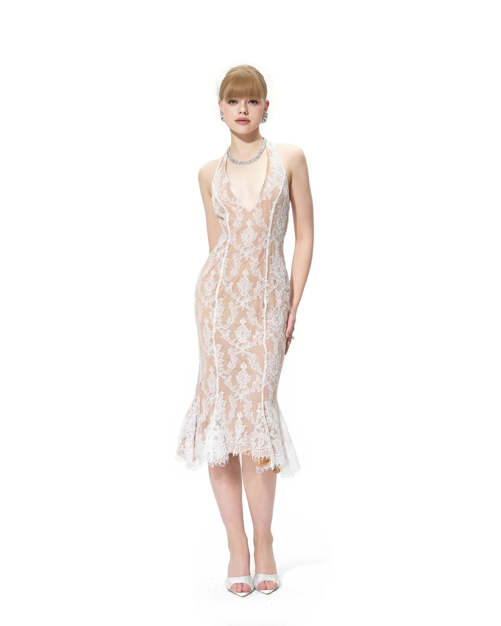 Fiona Dress (White Lace) | Nana Jacqueline