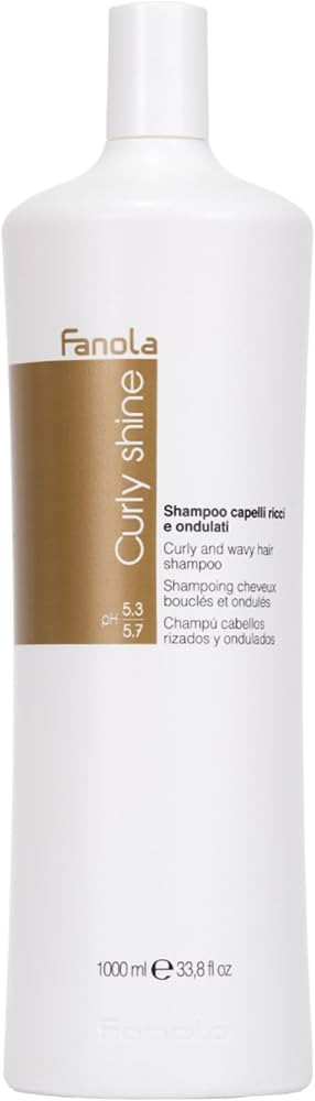 Fanola Curly and Wavy Shampoo, Gentle Cleansing Shampoo to Restore Elasticity and Hydration for C... | Amazon (UK)