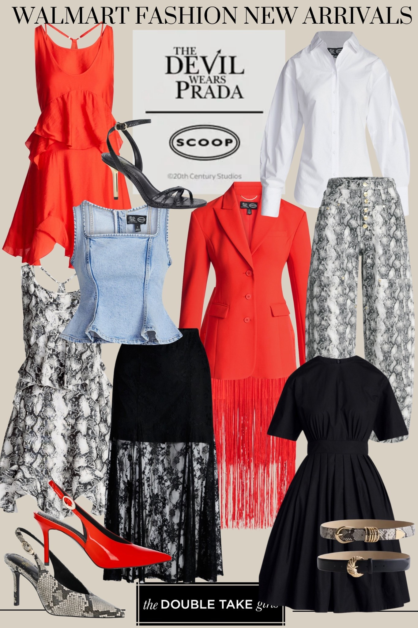 Time to shop all the fabulous shoes, accessories, outfits, and more at the exclusive @Walmart The Devil Wears Prada x Scoop collection release! 