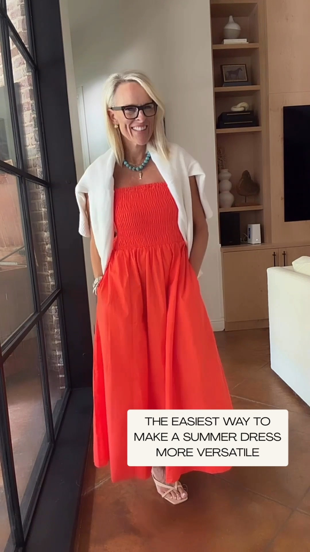 This smocked maxi dress is such an easy piece for summer! The comfortable smocked bodice, flowy skirt, and side pockets make it perfect for everything from brunch and vacation to dinner out. I added a lightweight white cardigan for a little coverage when the air conditioning kicks in.

💡 LTK MADE EASY
❤️ Heart = Support my posts!
🔖 Save = Get sale & restock alerts
📋 Lists = Keep favorites organized
📲 Share = Send lists and products to a friend. Hello, Christmas List!
💬 Comment = Ask me anything about what I’m wearing.:-)

#LTKootd #LTKOver40 #LTKTravel