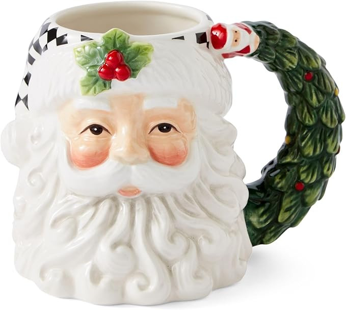 Spode Christmas Tree Santa Toby Mug - Festive Coffee Mug with Charming Decorative Santa Design - ... | Amazon (US)