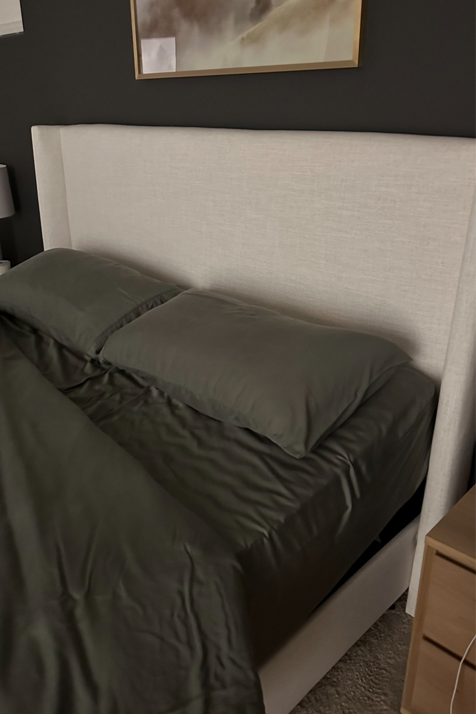 Obsessed with our sheets and adjustable bed frame!! Best bedroom and home purchase!! 