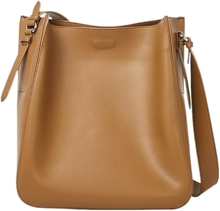 Bucket Shoulder Bags for Women Genuine Leather Casual Top Handle Hobo Tote Bag Purses Handbags wi... | Amazon (US)