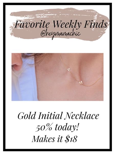 My initial necklace is 50% off - I have my kids initials on it and love it! Would be a great gift!

#LTKsalealert #LTKGiftGuide #LTKfindsunder50
