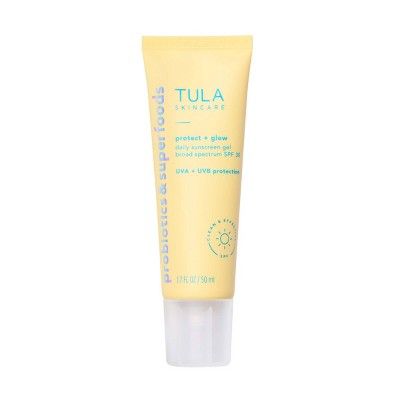 TULA SKINCARE Protect + Glow Daily Sunscreen Gel Broad Spectrum SPF 30 - 1.7 fl oz - Ulta Beauty | Target