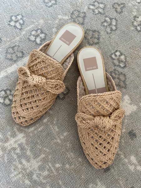 I will be reaching for these raffia bow slip-ons all season! They are super comfortable and run tts! Spring shoes // comfortable shoes // Dolce Vita finds 

#LTKshoecrush #LTKSeasonal #LTKstyletip