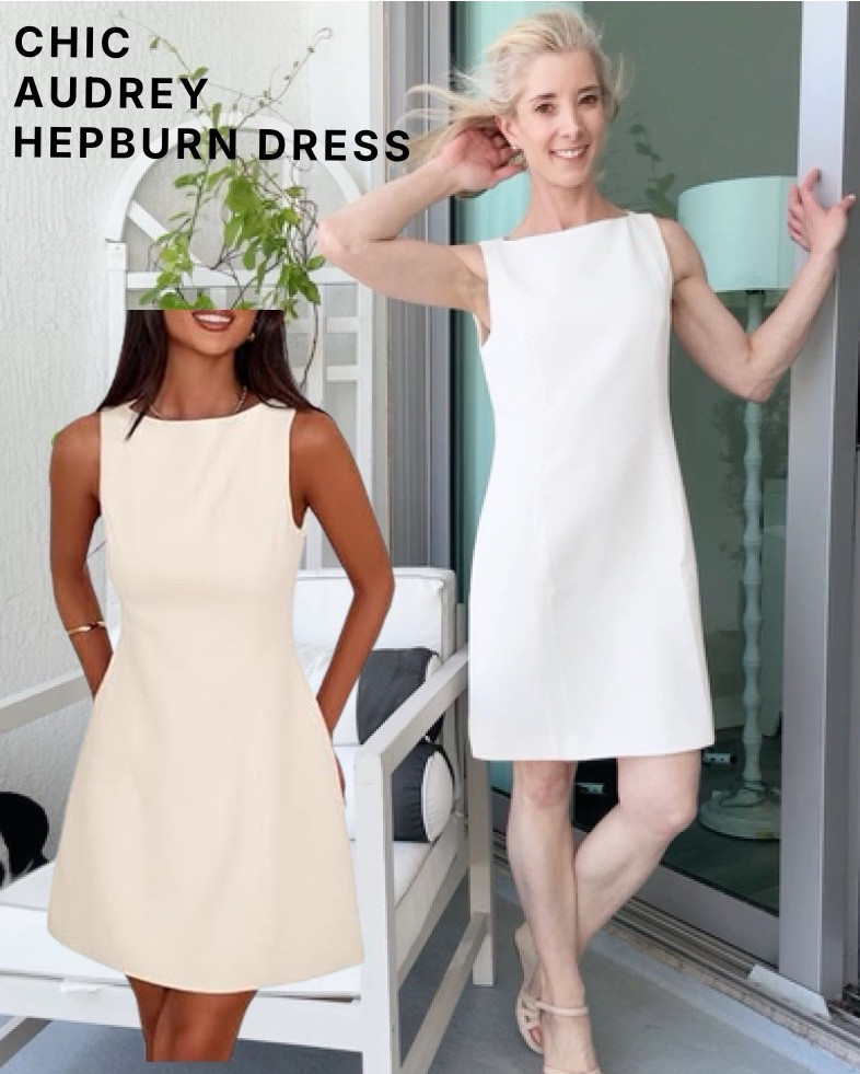 Boat neck ivory beige summer dress that’s so chic and not even $50 on Amazon fashion! This is a summer dress that can take you through the fall. Petite friendly starting w my size xs 

#LTKPetite #LTKFindsUnder50 #LTKStyleTip