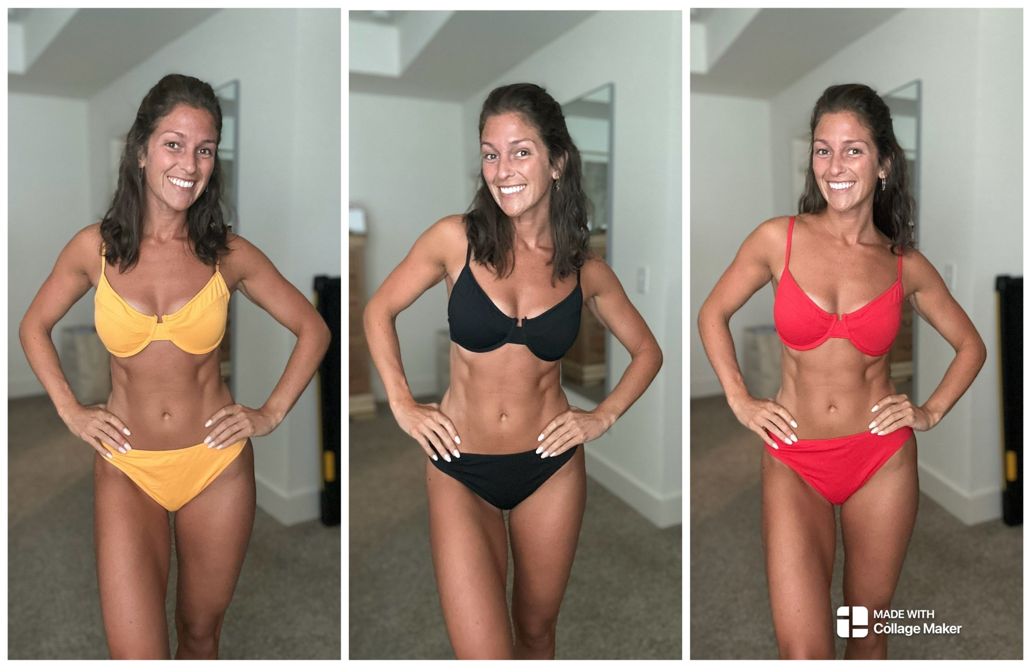 I looooove the fit of these! Great support and great coverage for family beach trips. Tops and bottoms size medium. I typically wear a large in tops so size down if you’re in between!

#LTKSwim #LTKFindsUnder50