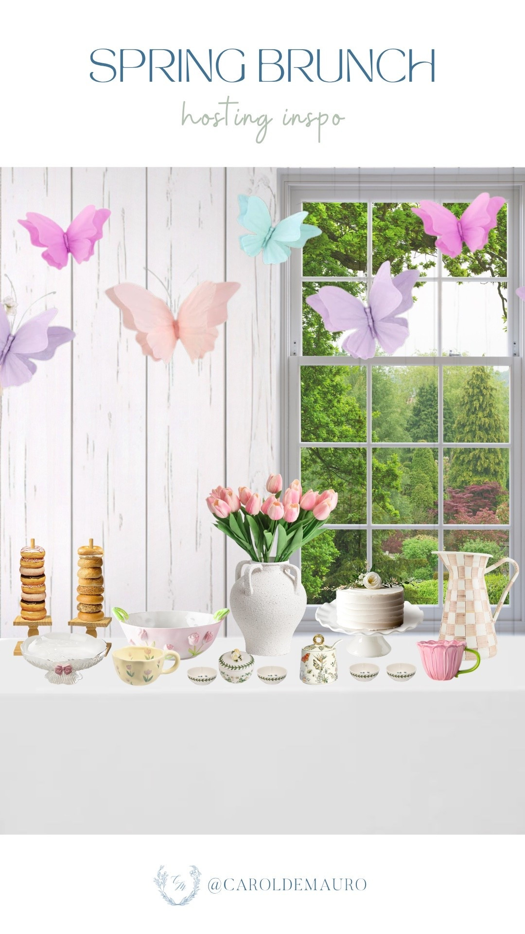 Hosting a spring brunch? You’ve gotta try this butterfly-themed inspo. You can totally transform your dining room by hanging colorful paper butterflies and adding sweet floral dishes and a cute donut stand for a look that’s pure magic.

amazon home, spring refresh, brunch inspo, tablescape idea, hostess tips, entertaining at home, tableware, whimsy vibes

#LTKHome #LTKU #LTKSeasonal