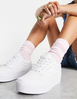 Vans – Old Skool Stackform – Sneaker in Triple-Weiß | ASOS (Global)