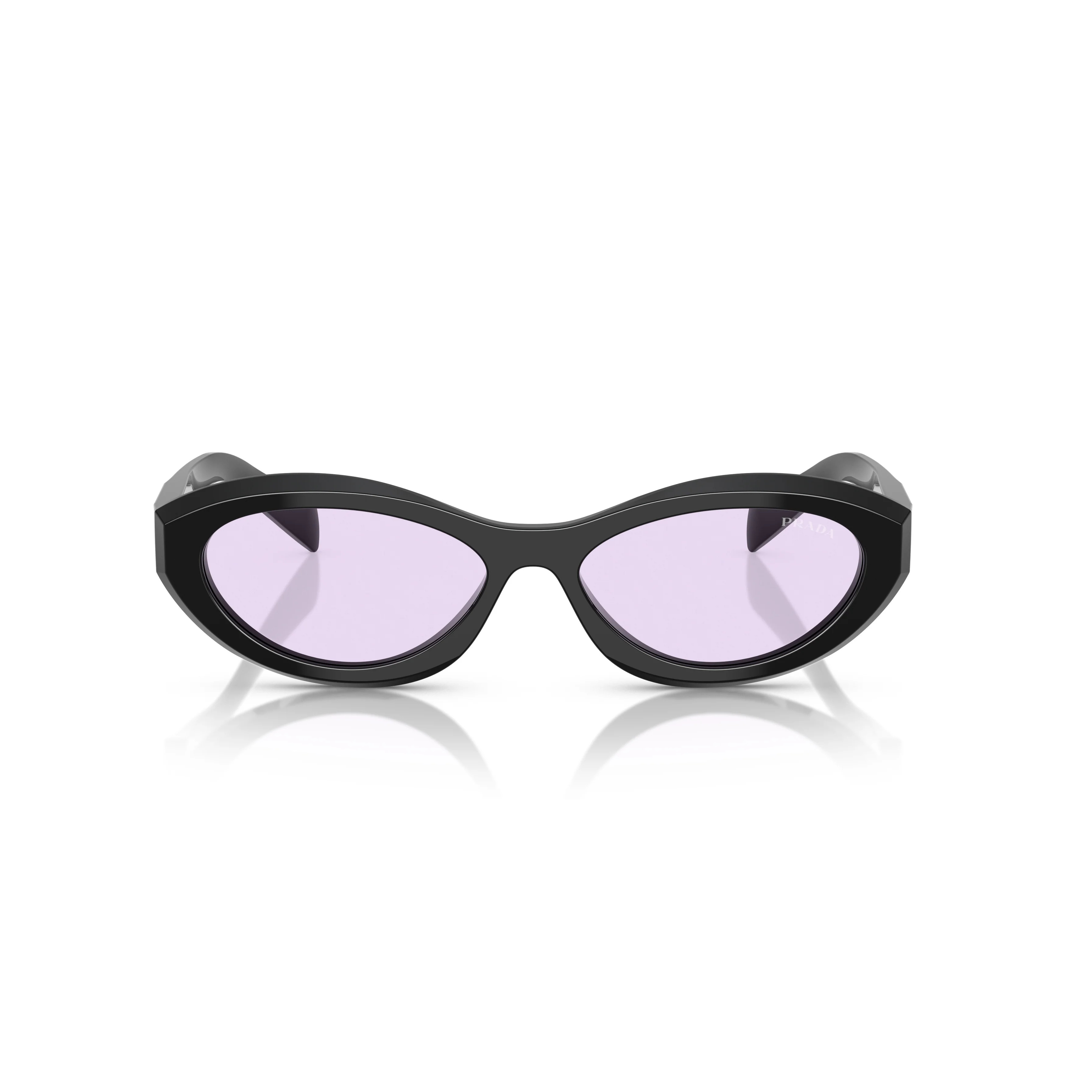 0pr 26zs Oval Black Acetate Sunglasses | Shop Simon