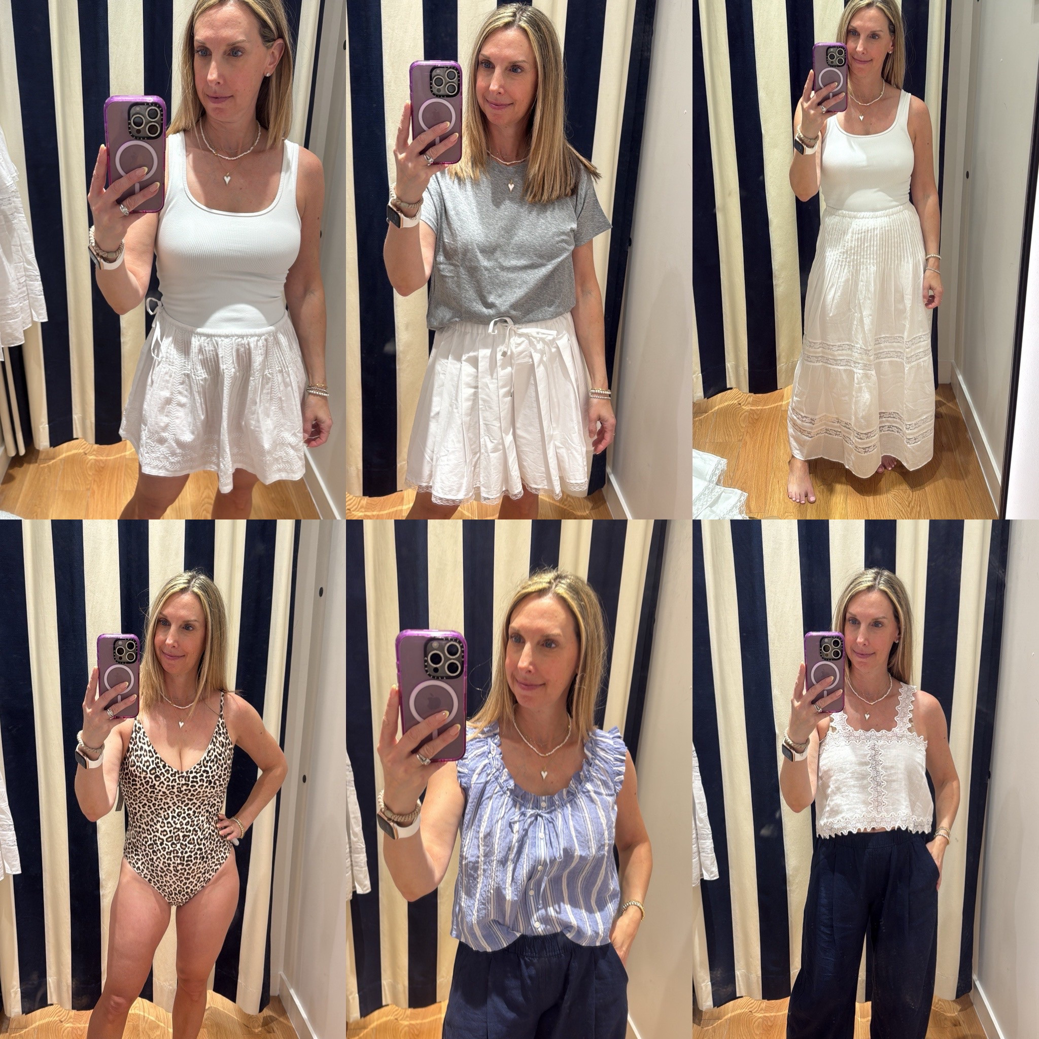 Quick little J.Crew try on. 

I’m wearing an xs in most things except the short thin white skirt is a medium
bathing suit size 4.

#LTKOver40 #LTKSummerEdit