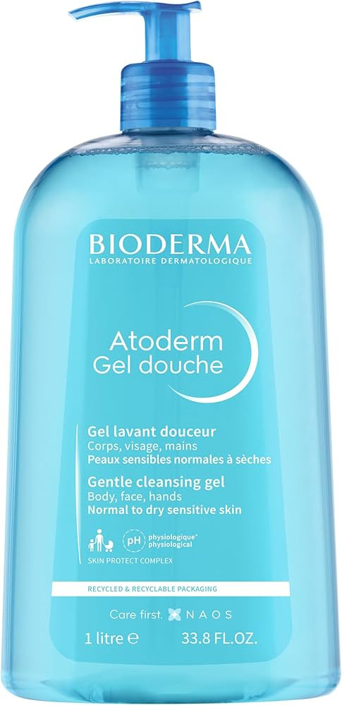 Bioderma - Atoderm - Hydrating Shower Gel - Moisturizing Face and Body Cleanser - Body Wash for N... | Amazon (US)