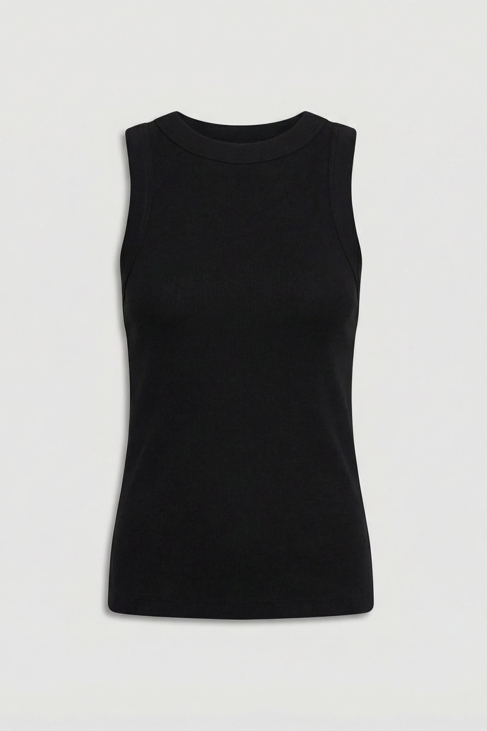 Charlotte Rib Tank - Black | DECJUBA