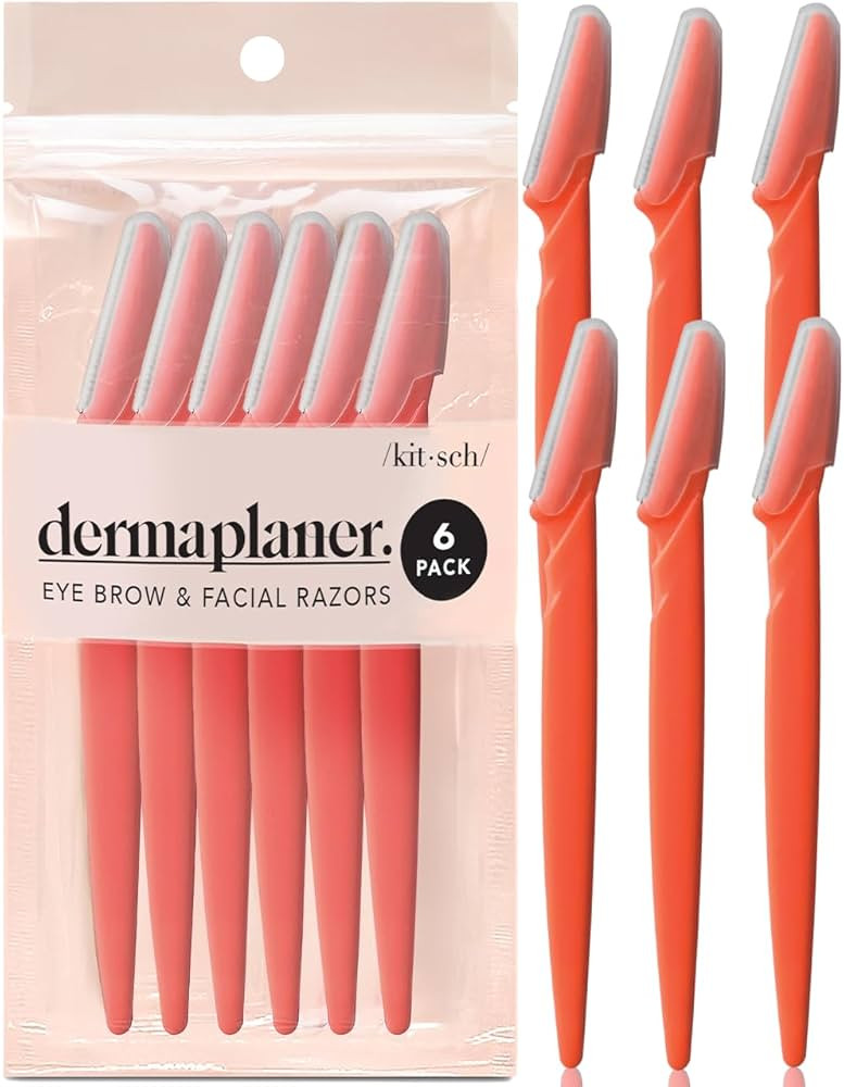 Kitsch Dermaplaning Tool - Face Razors for Women and Men, Eyebrow Trimmer & Face Shaver, Facial H... | Amazon (US)