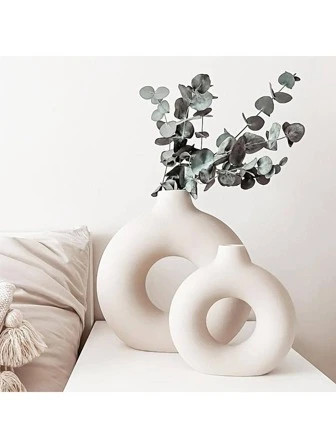 1 Stück einfarbig Blume Modern Weißes Porzellan Blumenarrangement für Zuhause Dekor, | SHEIN
