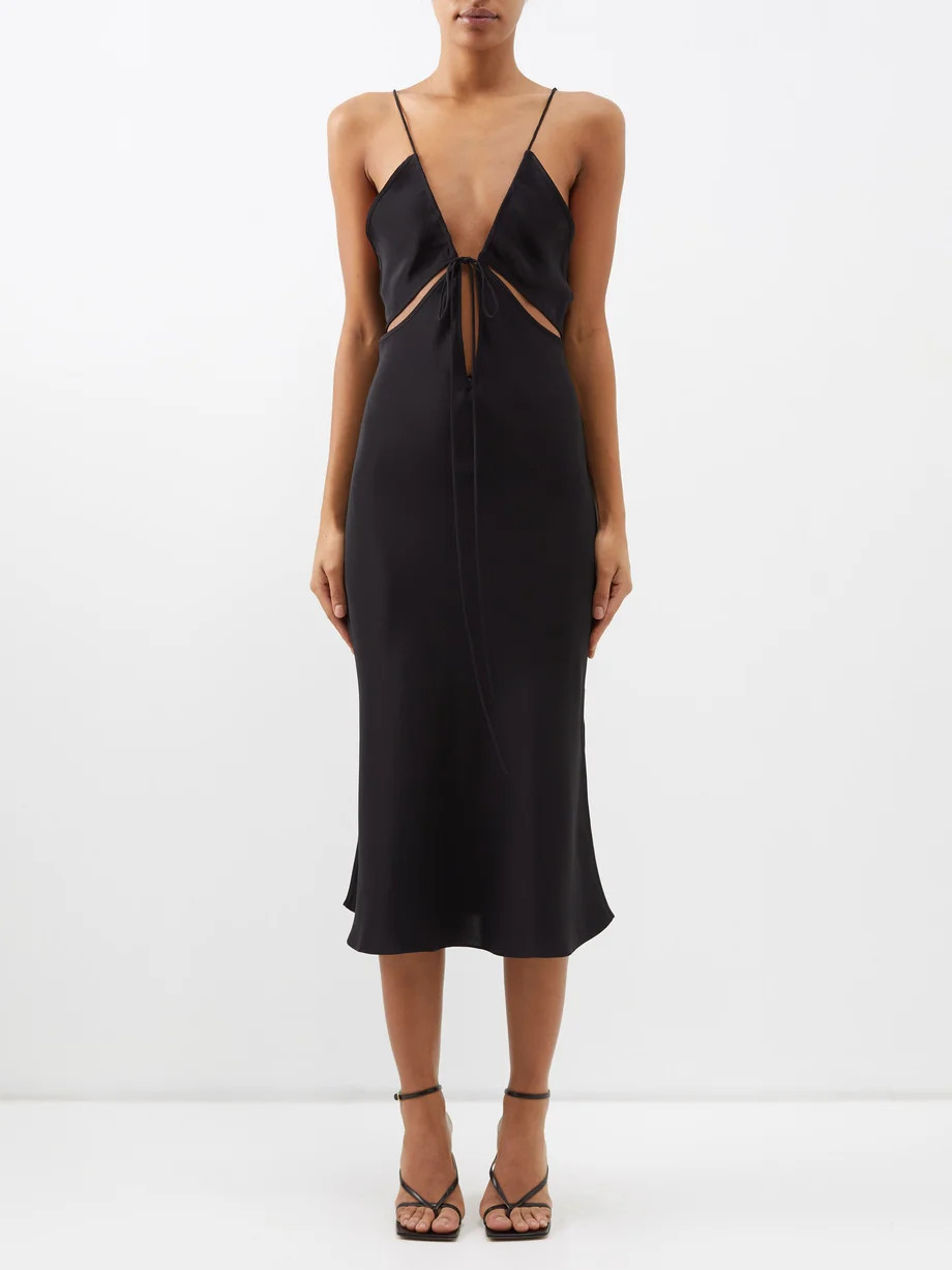 Triquetra cutout silk slip dress | Christopher Esber | Matches (US)