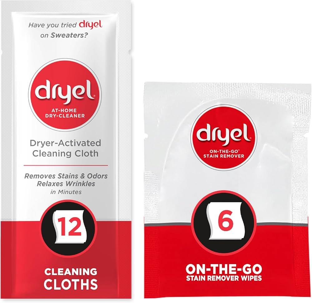 dryel At-Home Dry Cleaner Refill, New and Improved, Gentle Laundry Care for Special Fabrics and D... | Amazon (US)