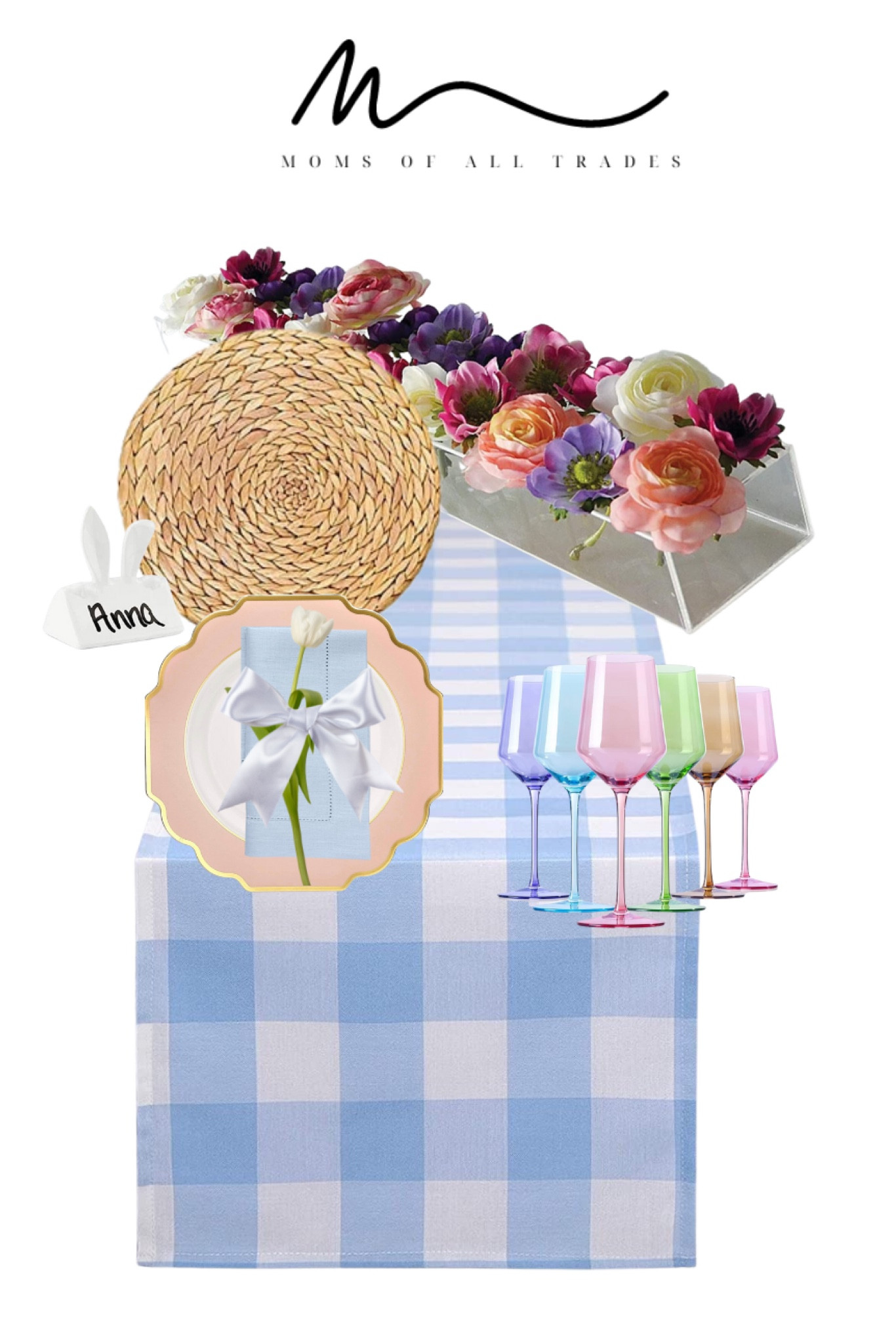 Easy spring and Easter tablescape! Budget friendly items you can use year after year. 

#LTKSeasonal #LTKunder100 #LTKFind