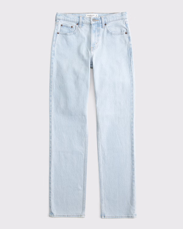 Mid Rise 90s Straight Jean | Abercrombie & Fitch (US)