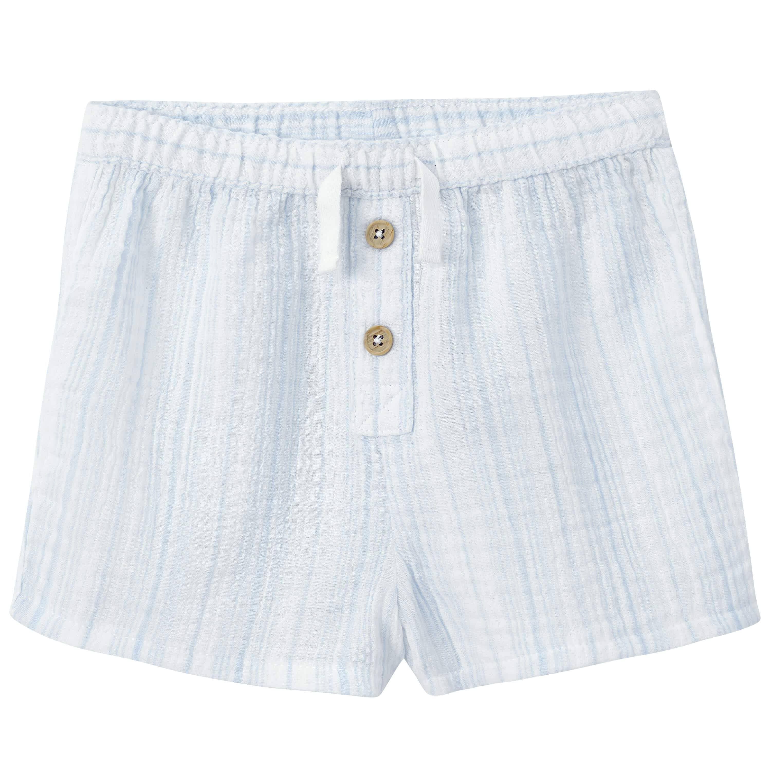 Infant & Toddler Neutral Striped Gauze Shorts | Gerber Childrenswear