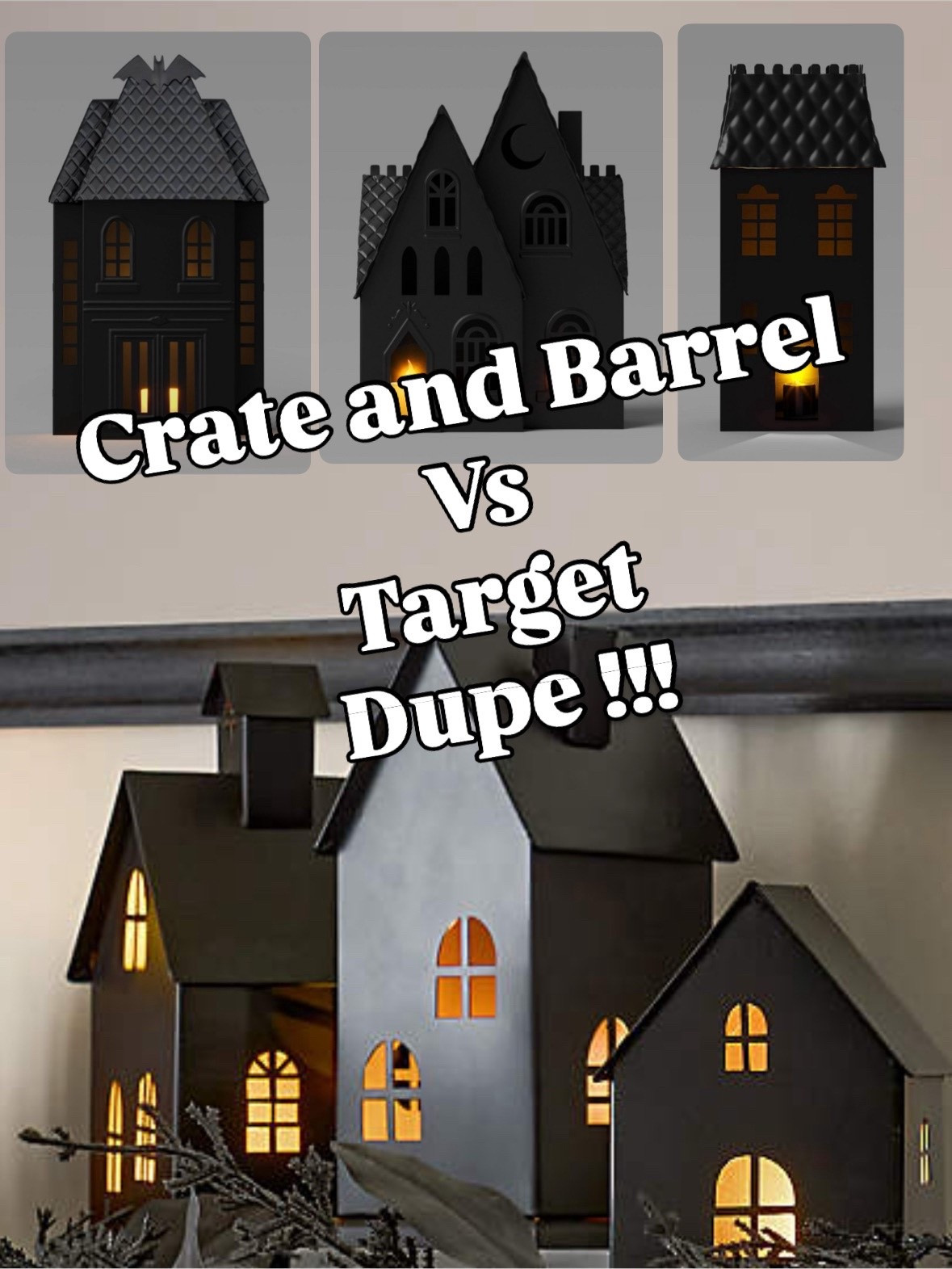 
Comment HOUSE below to receive a DM with the link to this post on my LTK ⬇ https://liketk.it/5ootO

Honestly I think I like the Target version better than Crate And Barrel! Crate And Barrel comes in three sizes and I would say the Target ones are between their small and medium. $5 versus $25.  I would grab these online or in the store while they last. Styling tips for these adorable little houses coming soon! 

#halloweendecor #hauntedhouse #halloweenvillage #falldecor #target #crateandbarrel 

#LTKFallSale #LTKSeasonal #LTKFindsUnder50