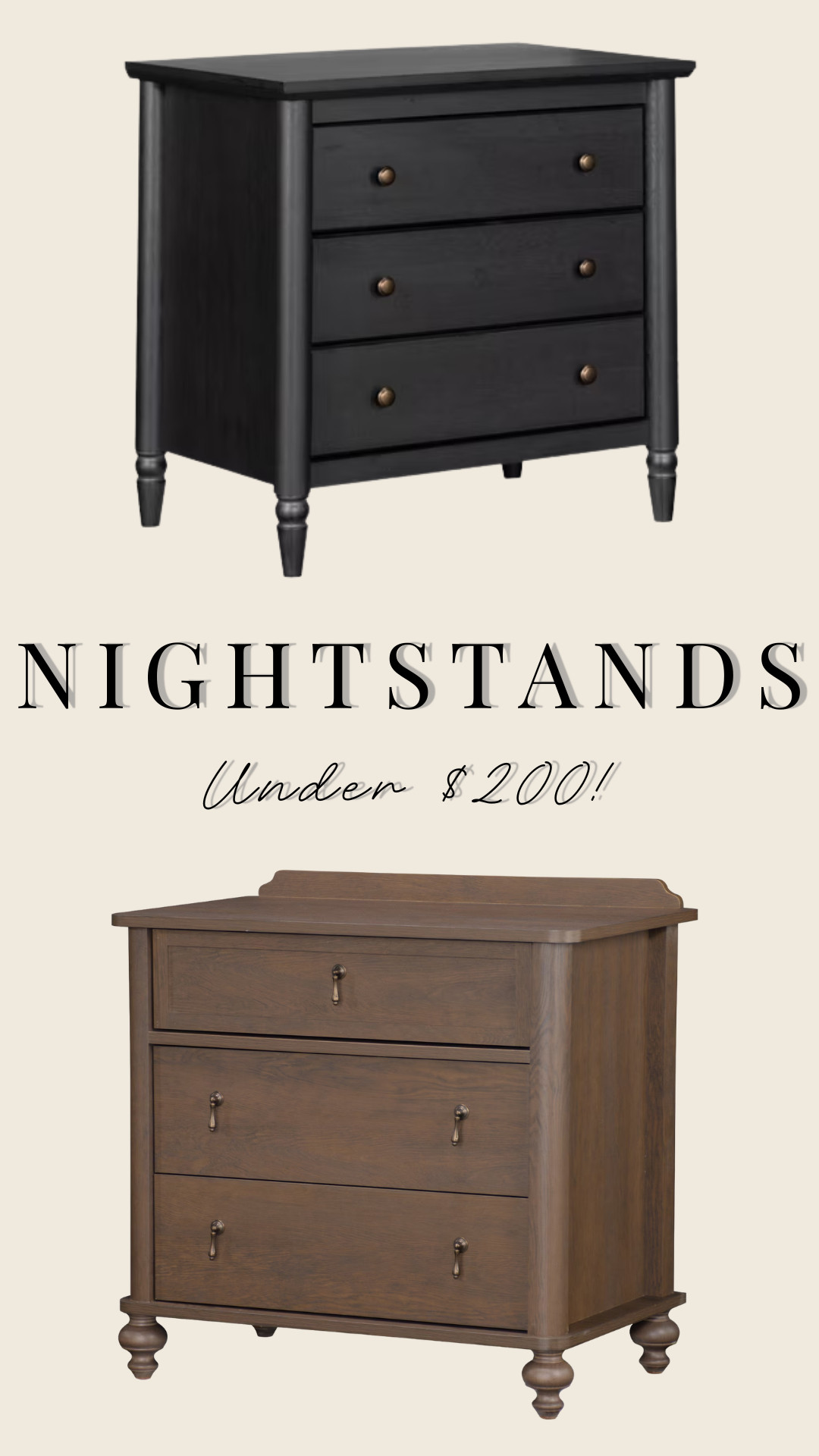 Nightstands Under $200!

furniture, home decor, interiro design 

 #Walmart #LTKHome #LTKSaleAlert