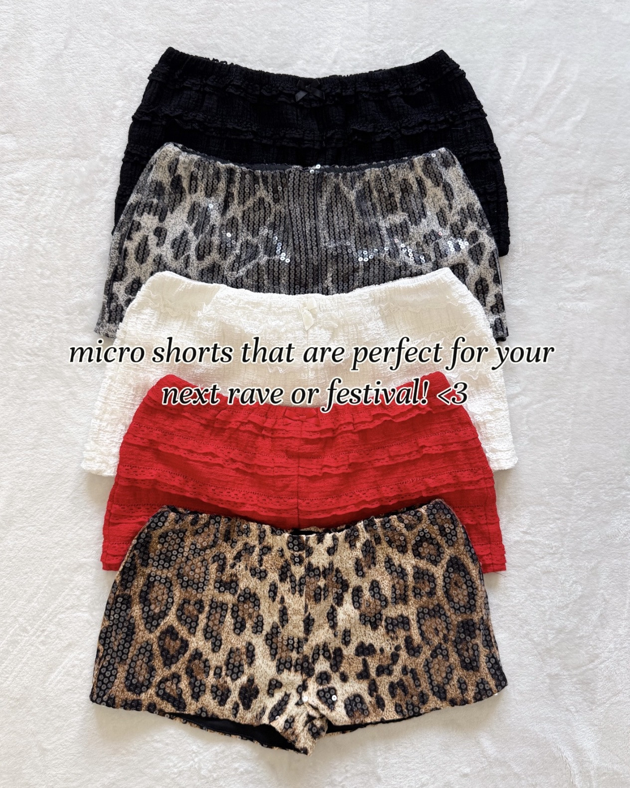 the cutest micro shorts for raves, festivals, & going out 🖤✨

#festivalfashion

#LTKootd